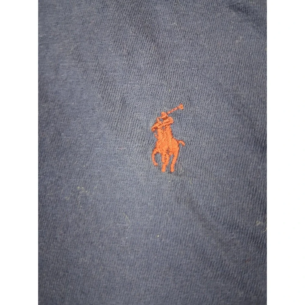 Polo Ralph Lauren Mens Shirt XL Blue Crew Small Pony Preppy 90s Casual Academia